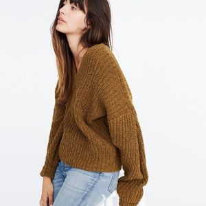Madewell Pleat-Sleeve Pullover Sweater